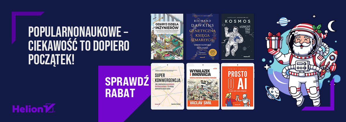 Grafika promocji - POPULARNONAUKOWE - ciekawość to dopiero początek